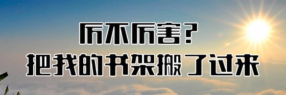 厉不厉害？把我的书架搬了过来